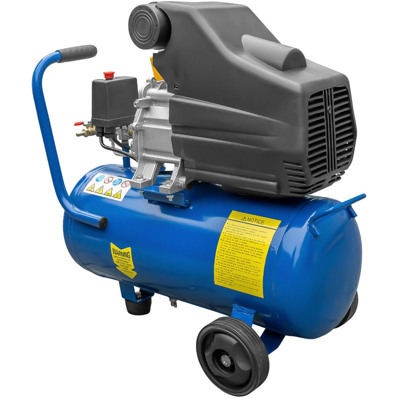 Compresor DKD XYBM24B putere 1.5 kW debit 180 l/min presiune 8 bari rezervor 24l kit 4 accesorii  si cuple rapide