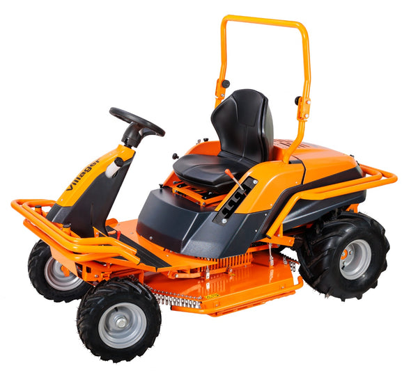 Tractoras de tuns iarba Villager CrossMow 700 putere 22 CP latime lucru 86 cm motor Loncin 708 cmc volum sac 200 l suprafata recomandata 10000 m2