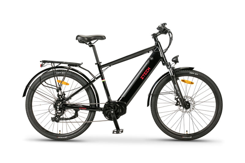 Bicicleta electrica Ztech ZT-84M Eel-M viteza maxima 25 km/h putere 250W acumulator 12Ah/36V nu necesita permis-Alb