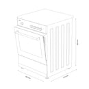 Aragaz pe gaz Samus SM450ANS 4 arzatoare latime 50 cm dispozitiv siguranta plita si cuptor