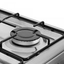 Aragaz pe gaz Samus SM450BXS 4 arzatoare cuptor pe gaz 49 litri latime 50 cm dispozitiv siguranta plita si cuptor capac metalic geam dublu la cuptor maner usa cuptor din aluminiu