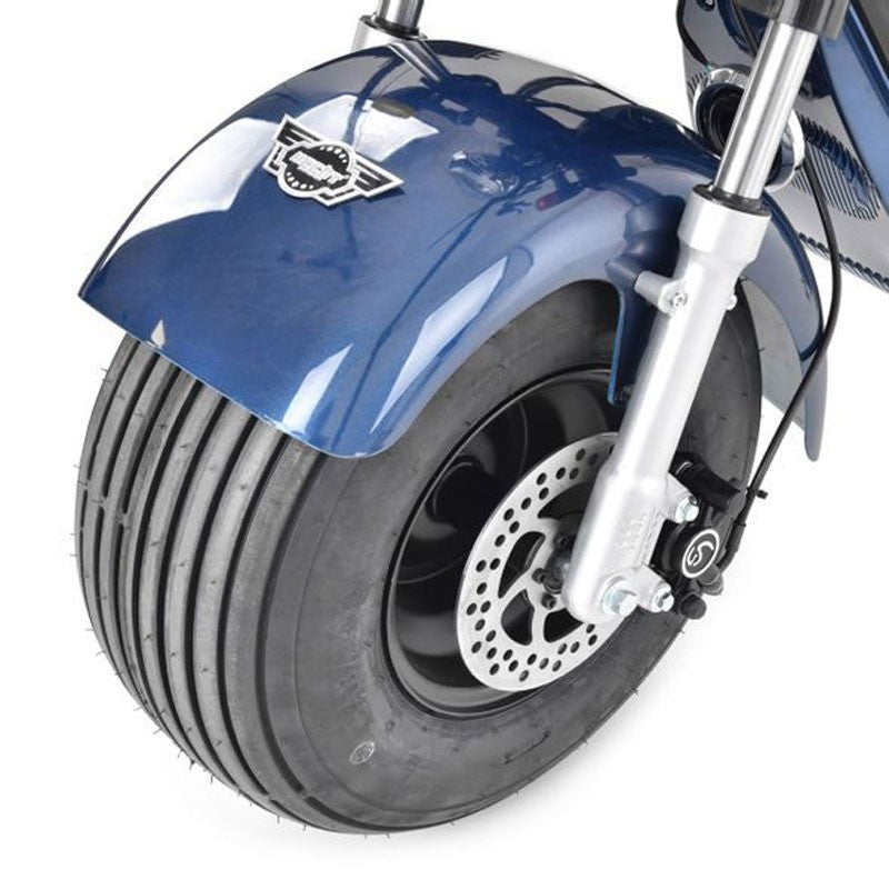 Scuter electric Hecht cocis zero blue motor 1500 w viteza maxima 45 km h