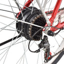 Bicicleta electrica Hecht prime red cu sasiu din aluminiu schimbator shimano acumulator 36 v