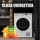 Uscator de rufe Samus SGDP-824 pompa de caldura 8 kg clasa E latime 60 cm memorare program favorit functie Antisifonare blocare acces copii optiune pornire intarziata