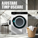 Uscator de rufe Samus SADP-835 pompa de caldura 8 kg clasa D latime 60 cm antisifonare igienizare UV blocare acces copii pornire intarziata
