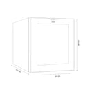 Racitor pentru vin Samus SRV37LM12 3 rafturi din lemn 33 litri capacitate 12 sticle clasa E racire termoelectrica iluminare interioara LED control tactil cu afisaj electronic 48 x 34.5 x 51.5 cm