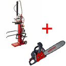 Despicator de busteni Rotakt HVL10T-106S NEW motor electric 3 kW forta despicare 10 T + Motofierastrau ROTAKT MTF5810SW