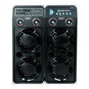 Set boxe audio Samus TWIN SOUND 20 2 boxe active 300 W Bluetooth USB slot card SD / MMC Aux in radio FM intrare microfon intrare chitara egalizator negru microfon cu fir