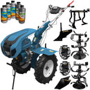 Pachet Motocultor profesional DKD HS 1100D 13 CP roti cauciuc freze reglabile 90-120 cm roti metal plug arat rarita fixa prasitoare + 3l ulei transmisie + 1.5l ulei motor AgroPro