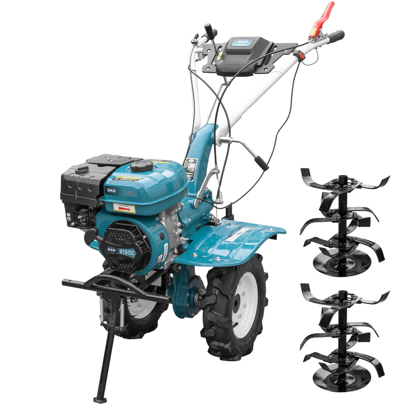 Motocultor DAKARD 1000B motor 7 CP latime lucru 80 cm freze roti cauciuc