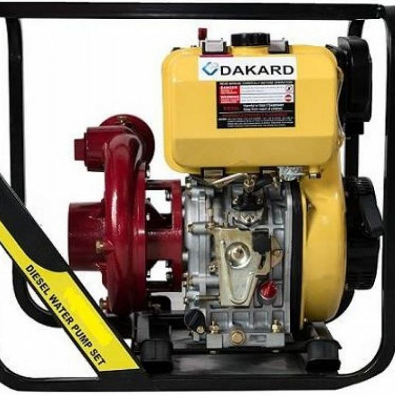 Motopompa apa curata DKD HP 50DIE 2" motor 7 CP diesel debit 28 mc/h refulare 63 m absorbtie 8 m pornire electrica