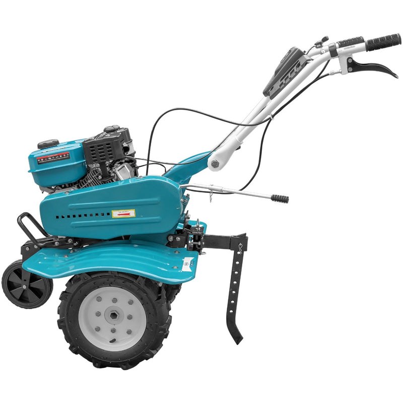 Motosapa DKD HS 900 motor 7CP latime lucru 90 cm 2+1 viteze transmisie fonta freze roti cauciuc 4.00x8 roata frontala 2l ulei AgroPro