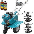 Motosapa DKD HS 900 motor 7CP latime lucru 90 cm 2+1 viteze transmisie fonta freze roti cauciuc 4.00x8 roata frontala 2l ulei AgroPro