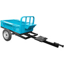Remorca DKD LY 1000 capacitate max 1000 kg roti 6.50-16" dimensiuni bena 190x100x35 cm basculare frana picior
