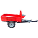 Remorca DKD LY 700 capacitate max 700 kg roti 4.50-12" dimensiuni bena 140x90x28 cm basculare frana picior