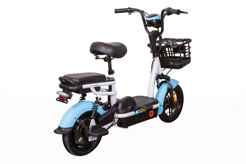 Bicicleta electrica electric Ztech ZT-02 F Speed autonomie 40 Km viteza maxima 25 km/h putere 350W acumulator 12Ah/48V nu necesita permis-Verde