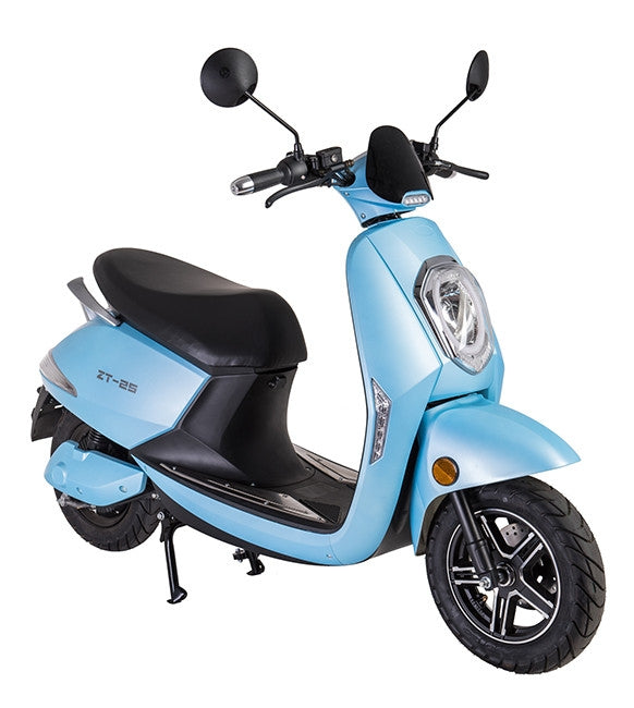 Scuter electric Ztech ZT-25-B BERLIN LITHIUM autonomie 45 Km viteza maxima 45 km/h putere 1200W acumulator 20Ah/60V motor BOSCH-Argintiu