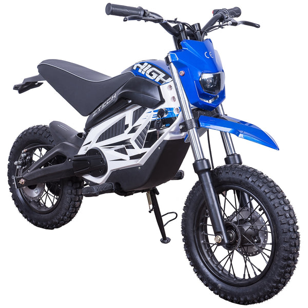 Scuter electric Ztech ZT-68 KID ENDURO CROSS autonomie 30 Km viteza maxima 25 km/h putere 750W acumulator 12Ah/36V nu necesita permis-Albastru
