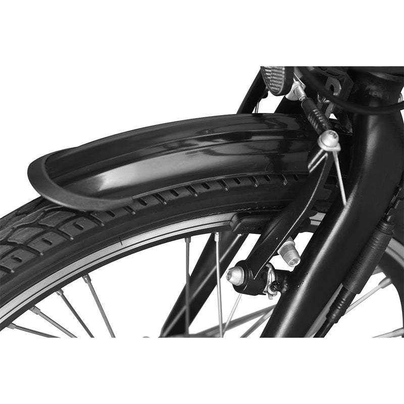 Bicicleta electrica Ztech ZT-71 URBAN autonomie 40 Km viteza maxima 25 km/h putere 250W acumulator 6.6Ah/36V pliabila nu necesita permis-Gri