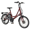 Bicicleta electrica Ztech ZT-73 COMPACT autonomie 40 Km viteza maxima 25 km/h putere 250W acumulator 6.6Ah/36V nu necesita permis-Rosu