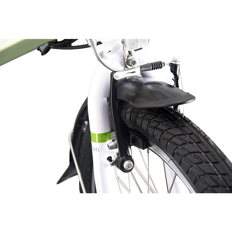 Bicicleta electrica Ztech ZT-73 COMPACT autonomie 40 Km viteza maxima 25 km/h putere 250W acumulator 6.6Ah/36V nu necesita permis-Verde