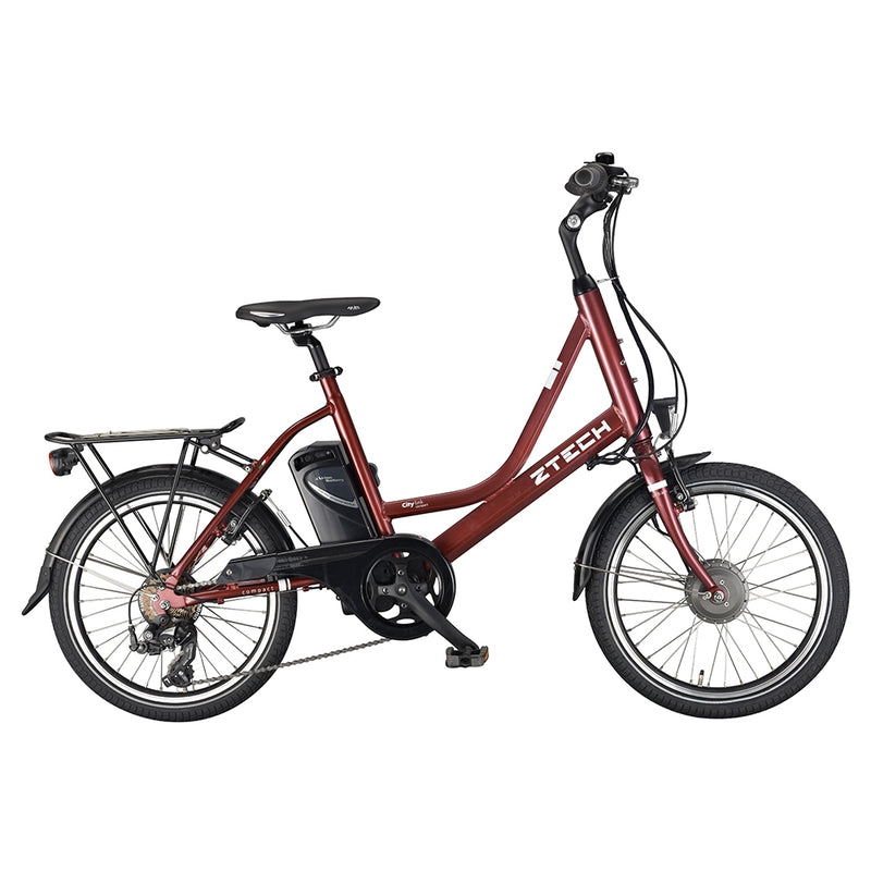 Bicicleta electrica Ztech ZT-73 COMPACT autonomie 40 Km viteza maxima 25 km/h putere 250W acumulator 6.6Ah/36V nu necesita permis-Verde