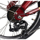 Bicicleta electrica Ztech ZT-73 COMPACT autonomie 40 Km viteza maxima 25 km/h putere 250W acumulator 6.6Ah/36V nu necesita permis-Rosu