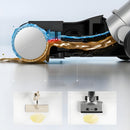 Aspirator multifunctional vertical fara fir Samus Smart Cleaner Pro aspirare umeda si uscata filtru Hepa 0.5 litri acumulator litiu 28.8 V 2600 mAh perie motorizata rotativa 2 trepte de putere mod iSense functie auto-curatare 230W