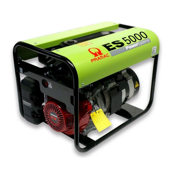 Generator de curent monofazat PRAMAC ES5000+AVR max 5.1 kVA motor HONDA benzina EURO V