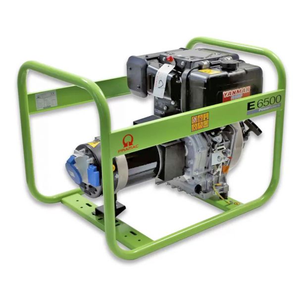 Generator de curent monofazat PRAMAC E6500 max 5.3 kW motor diesel YANMAR EURO V