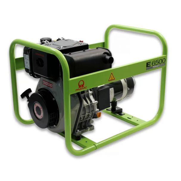Generator de curent monofazat PRAMAC E6500 max 5.3 kW motor diesel YANMAR EURO V