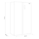 Frigider Side by Side Samus SSBG-557NFE 442 litri clasa E inaltime 177 cm No Frost afisaj LCD lumina interioara LED picioare reglabile usi din sticla