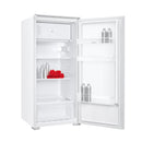 Frigider incorporabil Samus SFBI222 cu 1 usa si 3 rafturi 181 litri, clasa F alb inaltime 123 cm termostat reglabil usa reversibila lumina interioara tip LED picioare reglabile
