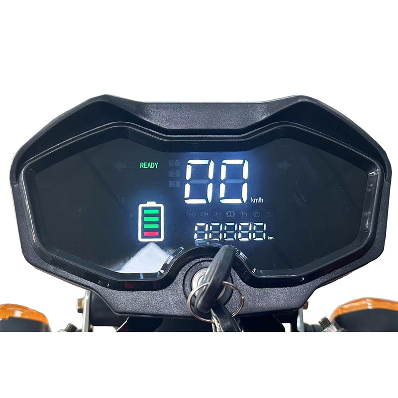 Tricicleta electrica SKY JET Ecopikap Master putere 2500 W 72V 32 AH viteza 25 km/h autonomie 45 km fara permis culoare albastru