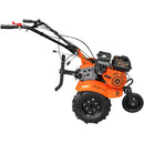 Motosapa Evotools T705 motor 7 CP 2+1 viteze latime lucru 84 cm freze roti cauciuc roata frontala roti metal plug arat rarita reglabila 2l ulei