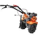 Motosapa Evotools T705 motor 7 CP 2+1 viteze latime lucru 84 cm freze roti cauciuc roata frontala roti metal plug arat rarita reglabila plug cartofi cultivator 2l ulei