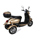 Tricicleta electrica Rotakt Explorer putere 1000W viteza 25 km/h autonomie 45 km acumulatori 60V/20Ah greutate admisa 251kg fara permis