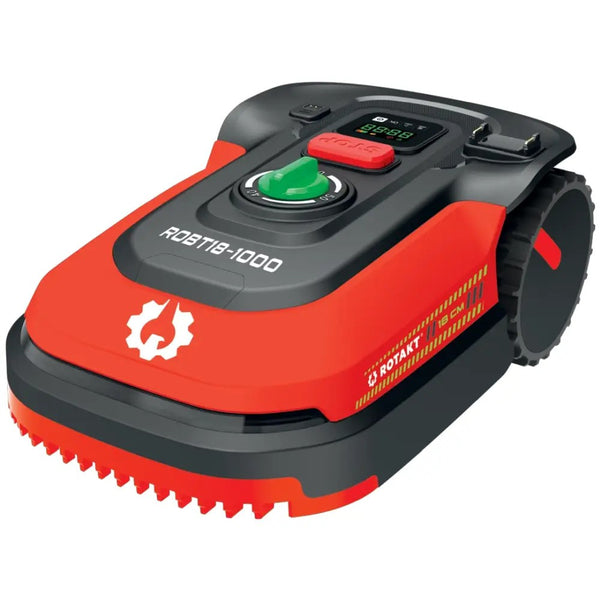 Robot pentru gazon Rotakt Photon ROBT18-1000 suprafata 1000mp latime taiere 18cm Bluetooth WiFi baterie 4Ah timp de lucru 180min