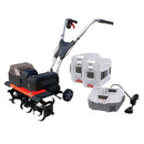 Motocultor cu acumultor Rotakt Pulsar RO40 latime de lucru 28-40cm ghidon reglabil freze + 2 acumulatori de 4Ah + statie de incarcare