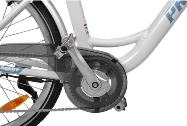 Bicicleta electrica Hecht prime shadow cu sasiu din aluminiu schimbator shimano acumulator 36 v