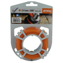 Fir nylon Stihl rotund  2,4 mm x 14 m Portocaliu