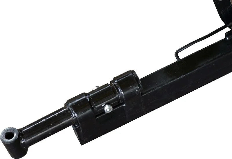 Remorca motocultor Rotakt Katana REM400-1 basculabila capacitate incarcare 400 kg roti 4.00-12 cuva 128x89x31 cm cutie scule frana mecanica