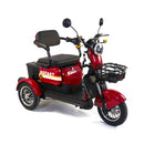 Tricicleta electrica Rotakt Safari putere 1000W viteza 25 km/h autonomie 62 Km acumulatori 60V/20Ah greutate admisa 187kg fara permis Rosu