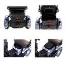 Tricicleta electrica Rotakt Safari putere 1000W viteza 25 km/h autonomie 62 Km acumulatori 60V/20Ah greutate admisa 187kg fara permis Rosu