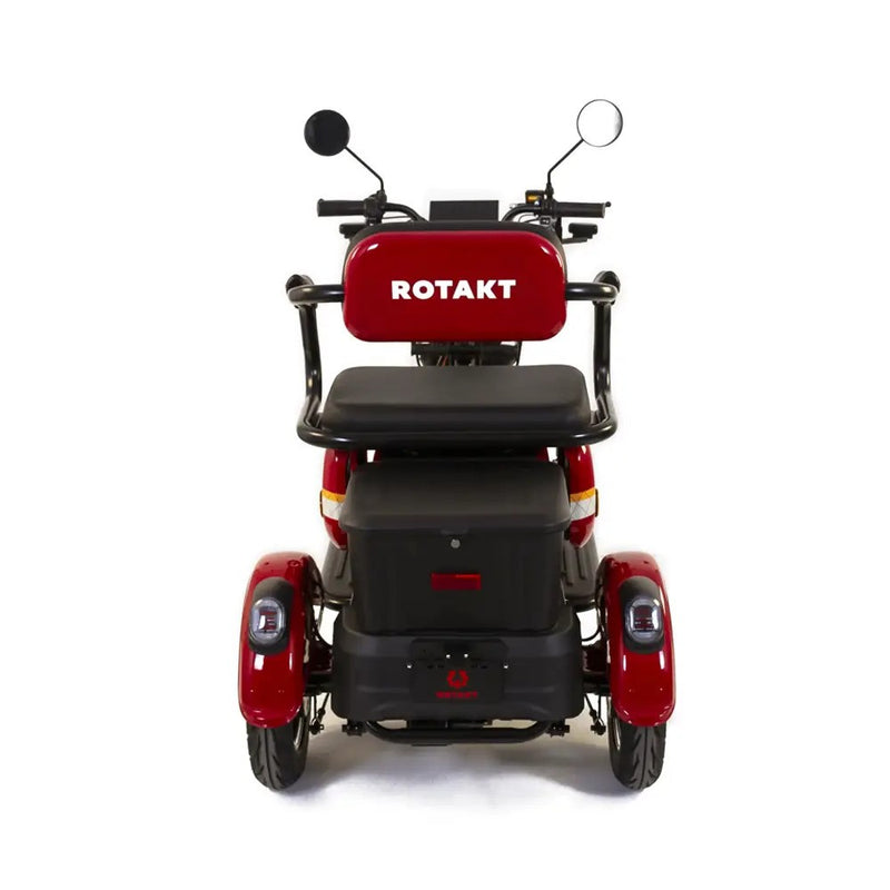 Tricicleta electrica Rotakt Safari putere 1000W viteza 25 km/h autonomie 62 Km acumulatori 60V/20Ah greutate admisa 187kg fara permis Gri