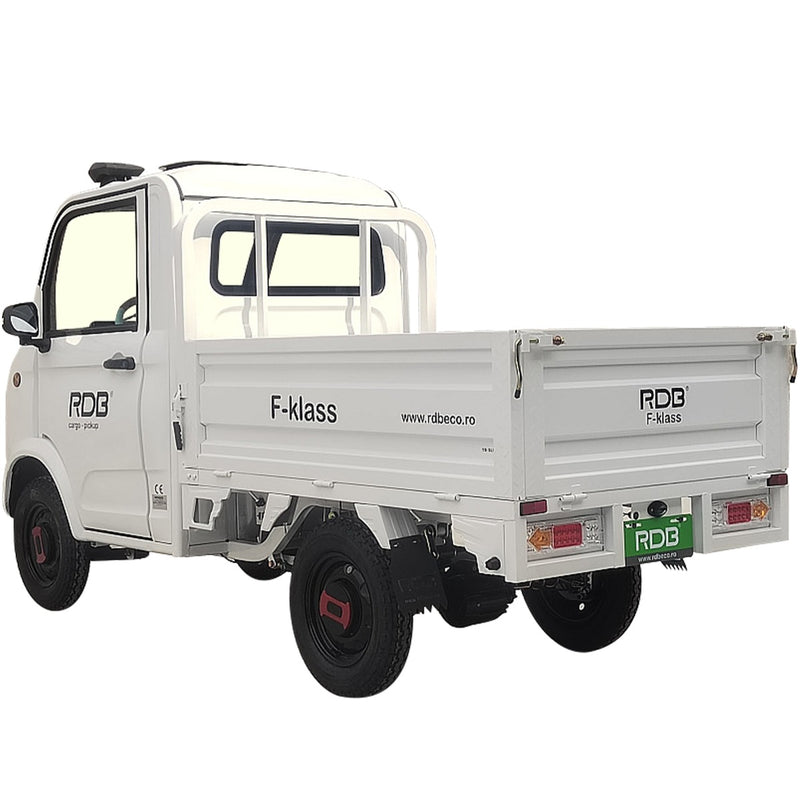 Masina electrica RDB F-KLASS fara permis 1500W 25 km/h 72V58Ah autonomie 65 km bena rabatabila culoare albastru