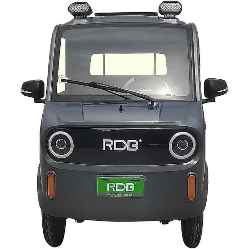 Masina electrica RDB F-KLASS fara permis 1500W 25 km/h 72V58Ah autonomie 65 km bena rabatabila culoare alb