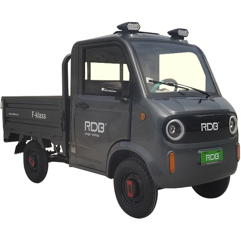 Masina electrica RDB F-KLASS fara permis 1500W 25 km/h 72V58Ah autonomie 65 km bena rabatabila culoare albastru