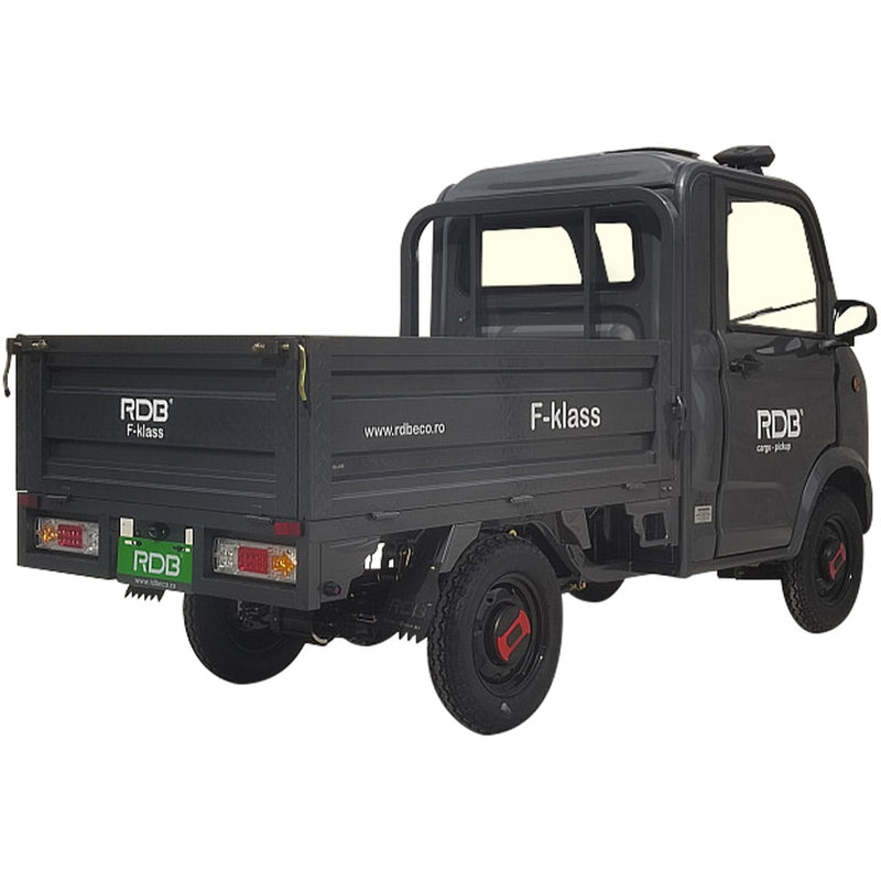 Masina electrica RDB F-KLASS fara permis 1500W 25 km/h 72V58Ah autonomie 65 km bena rabatabila culoare alb