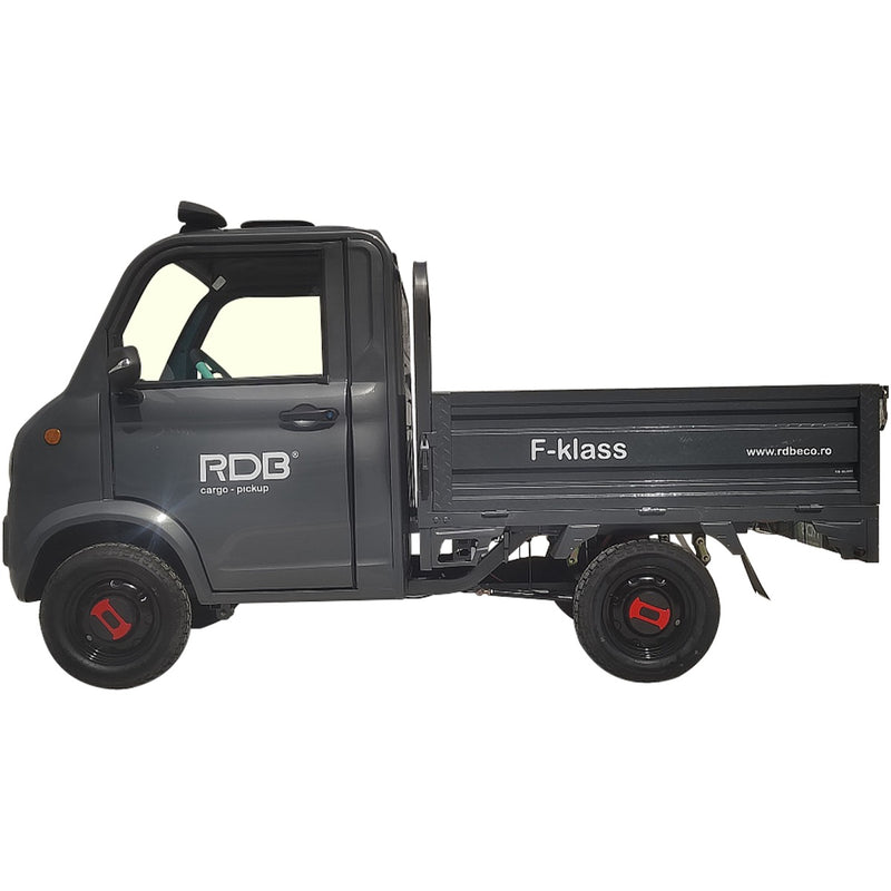 Masina electrica RDB F-KLASS fara permis 1500W 25 km/h 72V58Ah autonomie 65 km bena rabatabila culoare alb